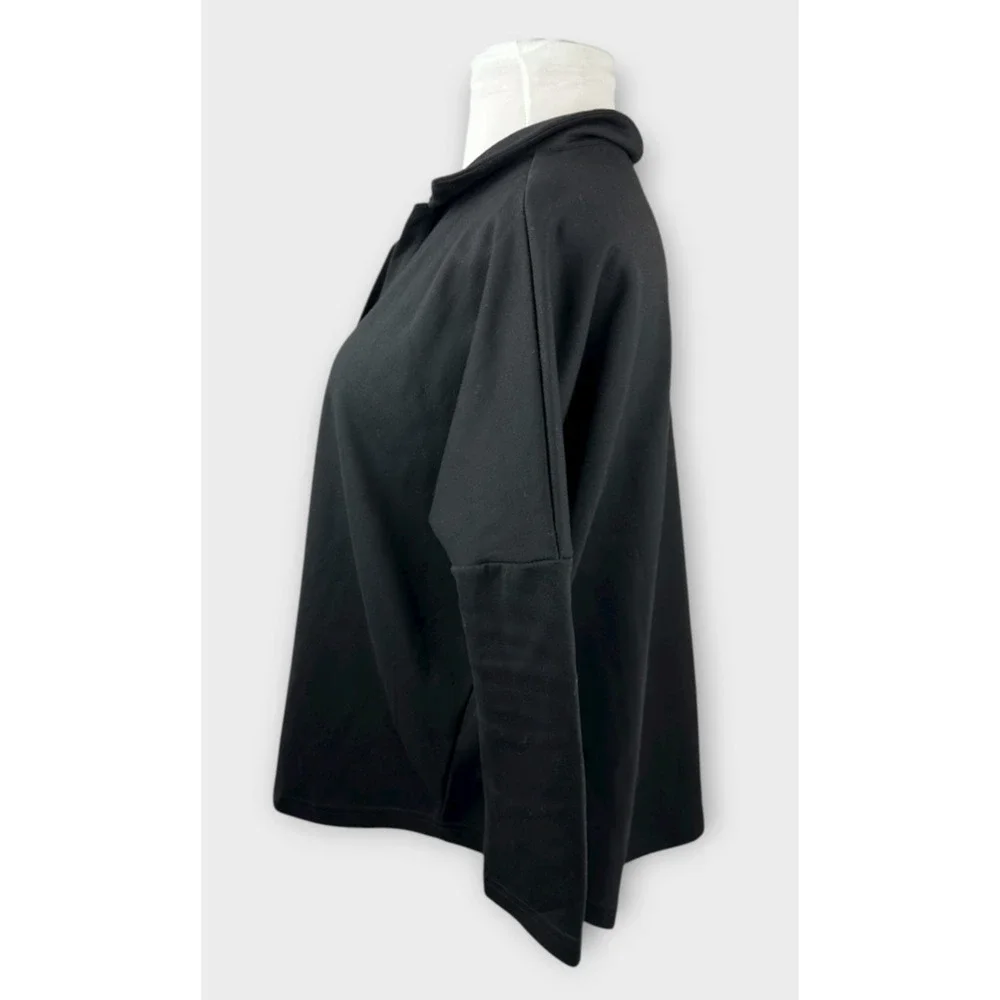 Tuckernuck x Pomander Place Black Easy Polo Swing Sweatshirt Size M/L Top - Picture 10 of 16